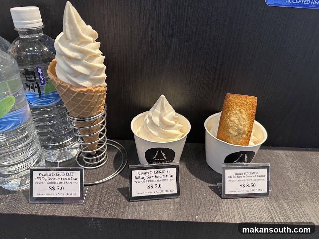 Yatsugatake Ice Cream Display