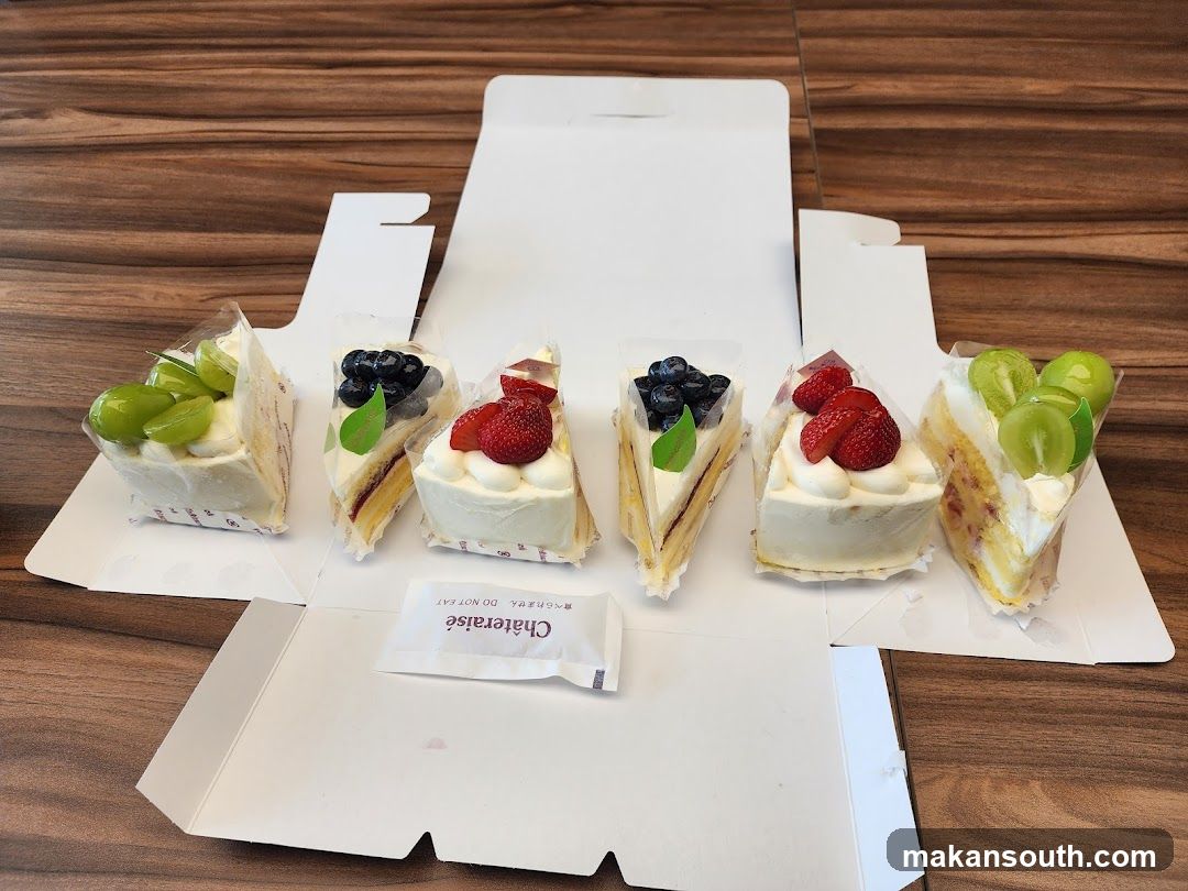 Cake Box with Six Slices