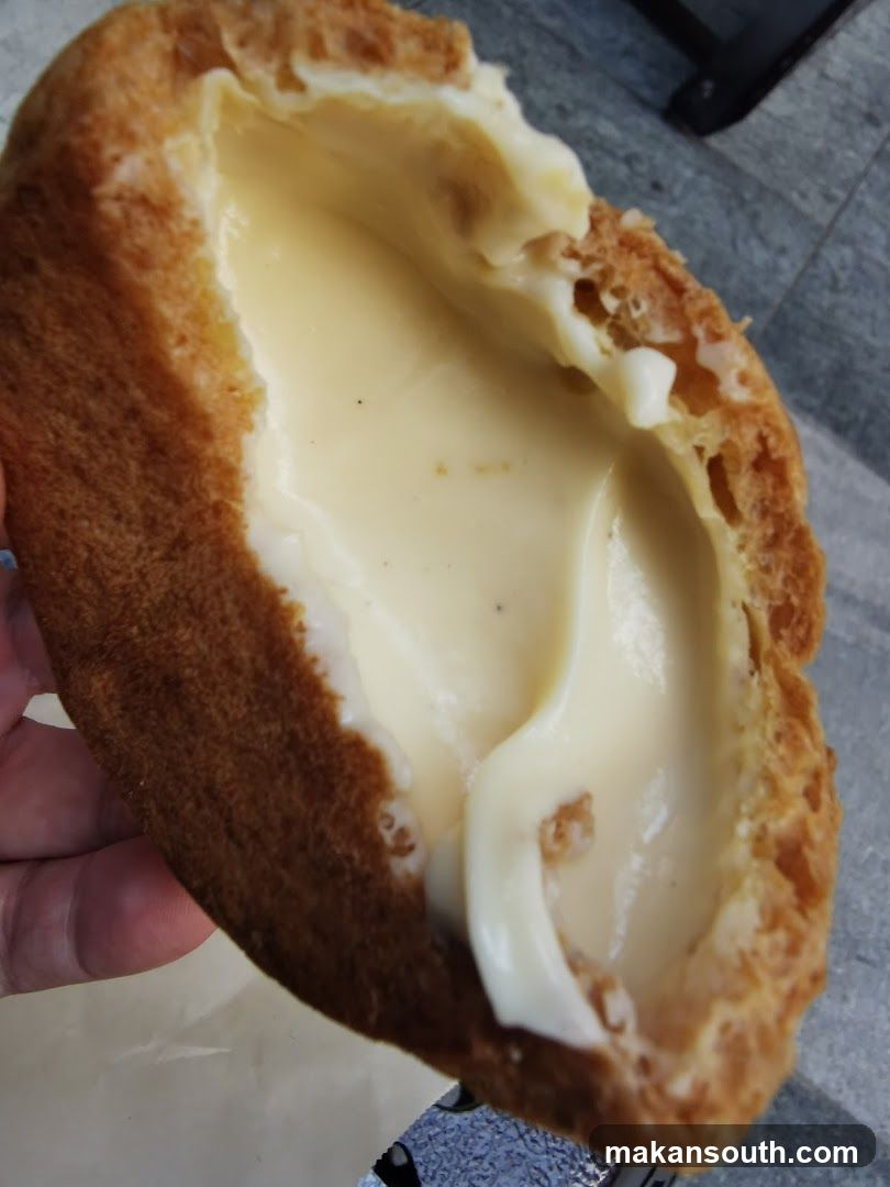 Custard-filled pastry