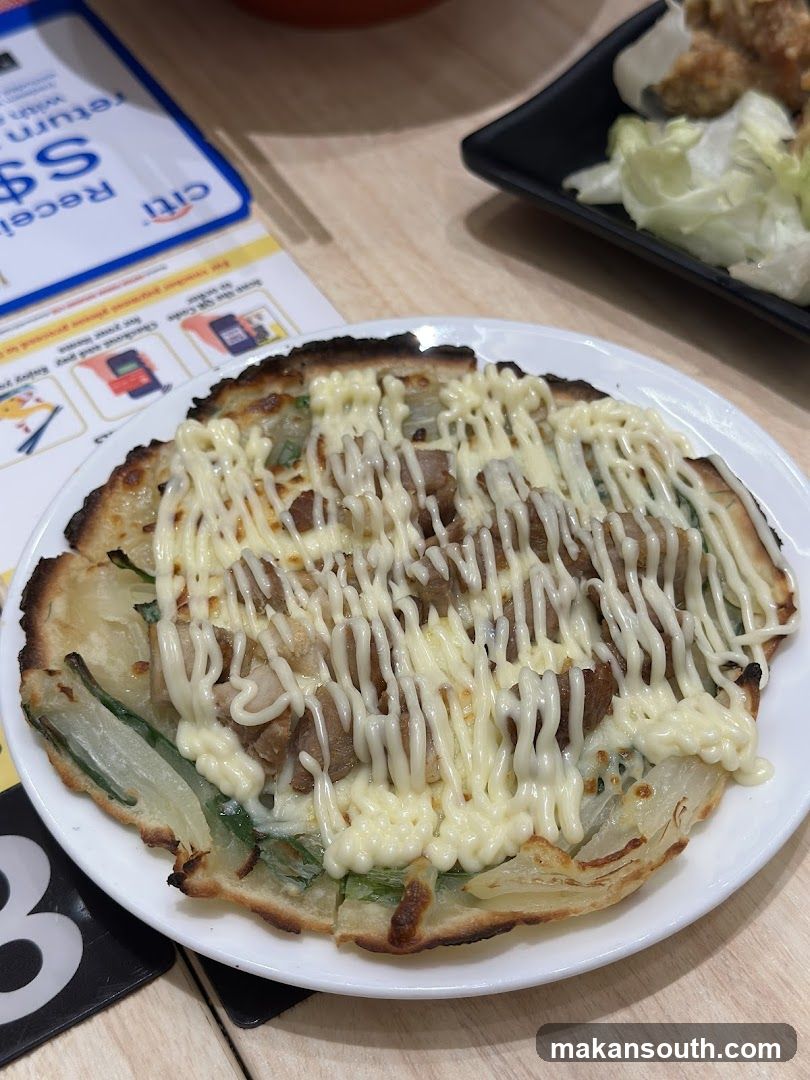 Okonomiyaki with Mayonnaise Drizzle