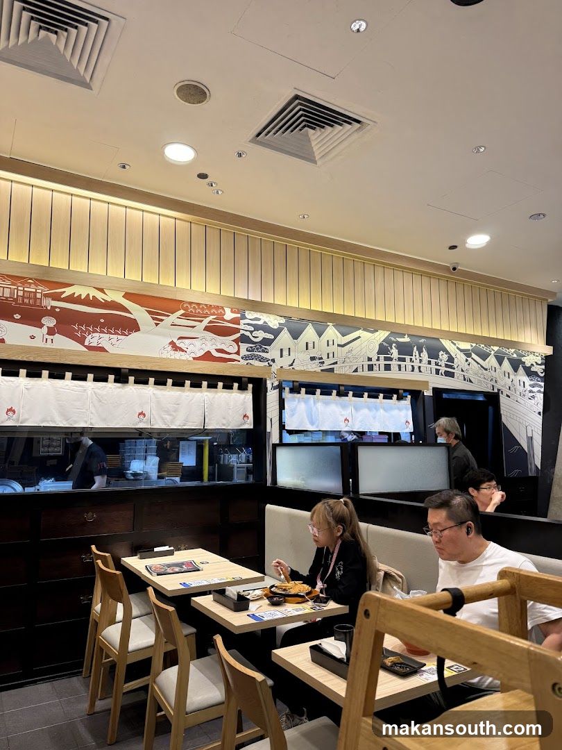 Restaurant Interior with Patrons Dining