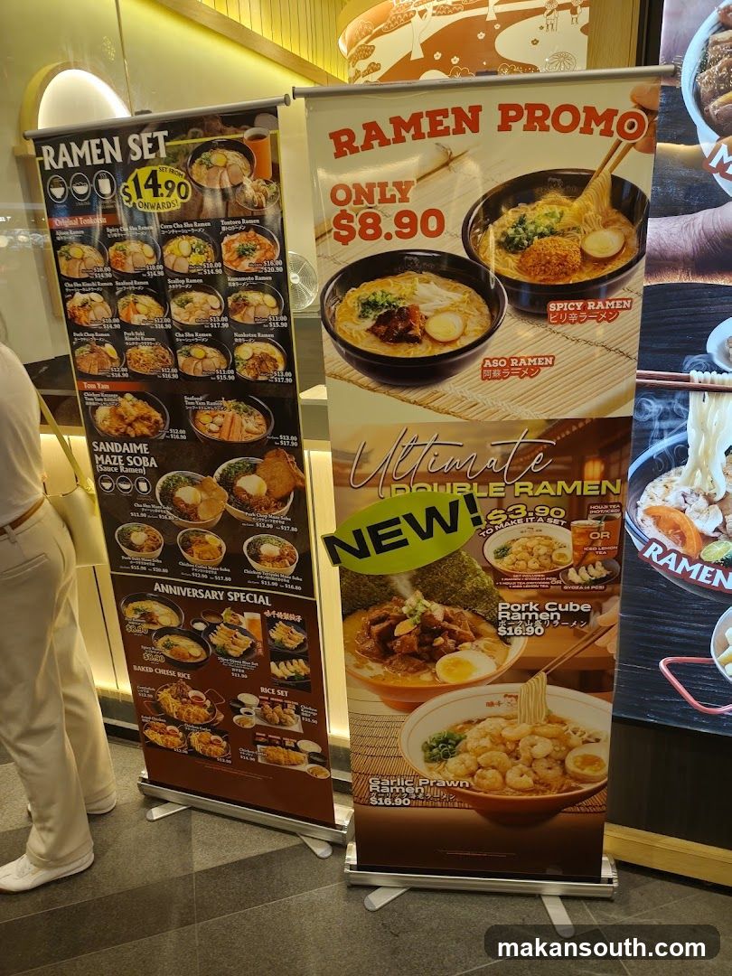 Ramen Promo and Menu Display