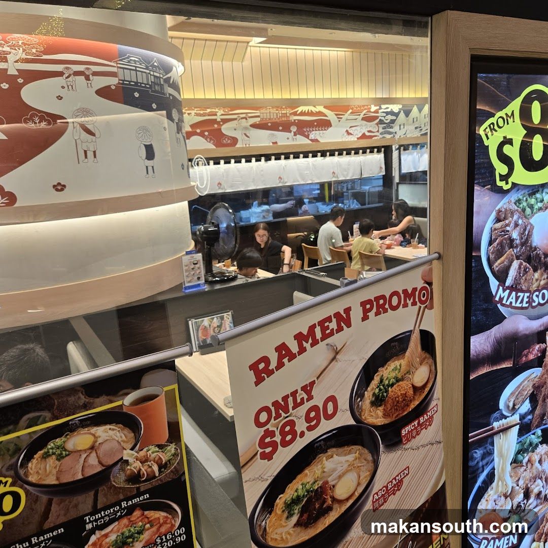 Ramen Shop Interior and Promotions