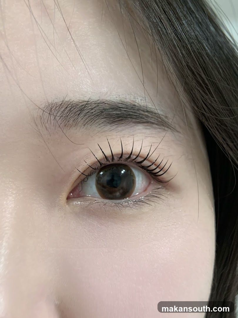 Close-up of an eye with makeup