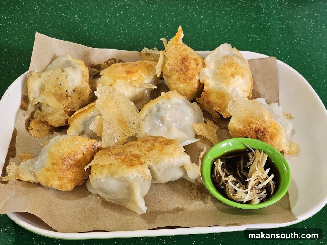 Fried Dumplings with Soy Sauce Dipping
