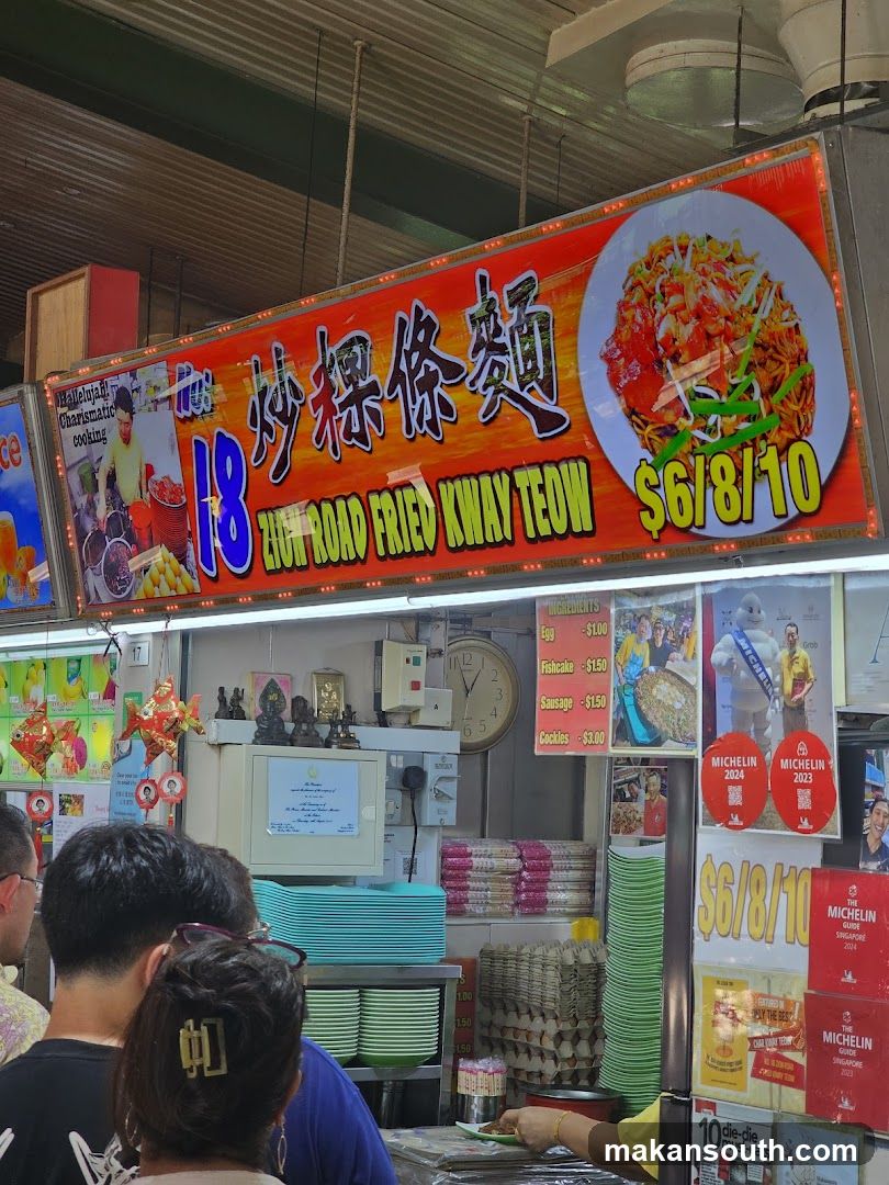 Food Stall Interior with Signage and Menu Display