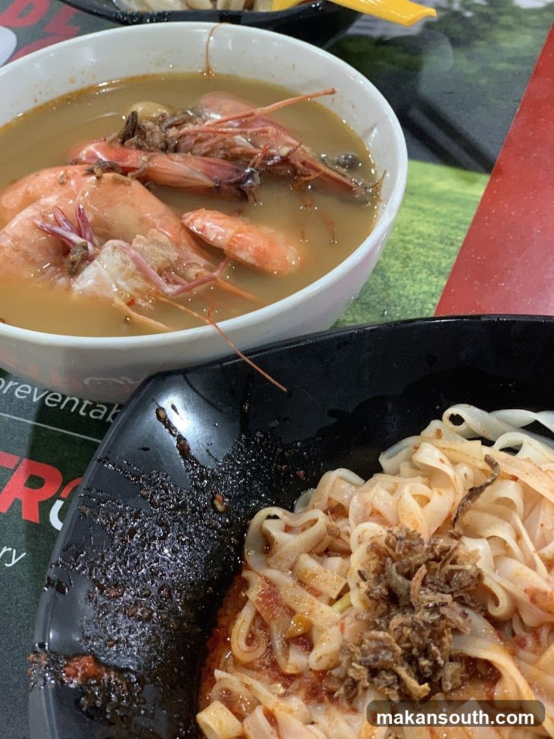 Shrimp Noodle Soup and Fried Rice