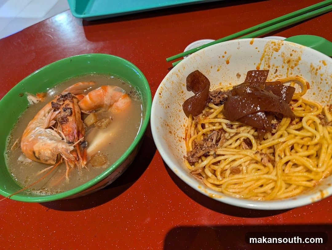 Shrimp Soup and Noodles