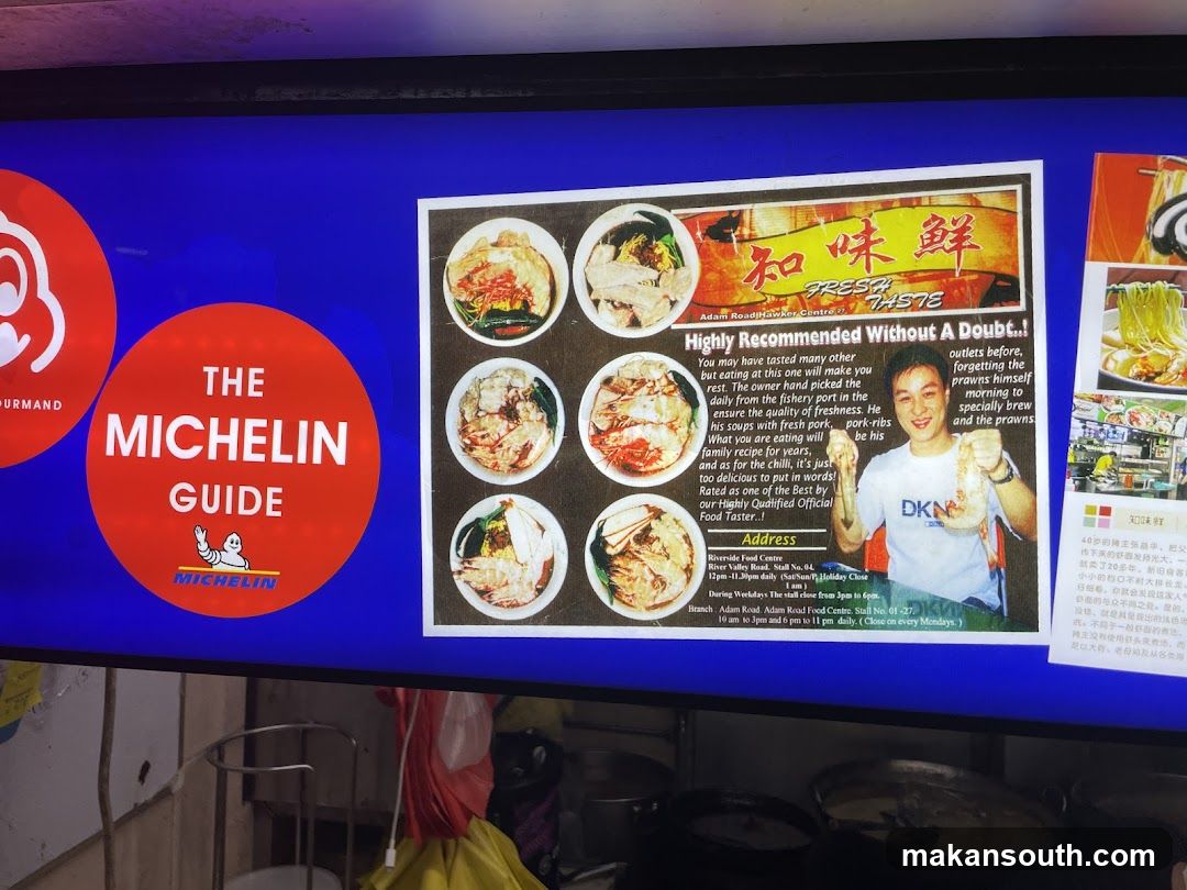 Michelin Guide and Restaurant Poster Display