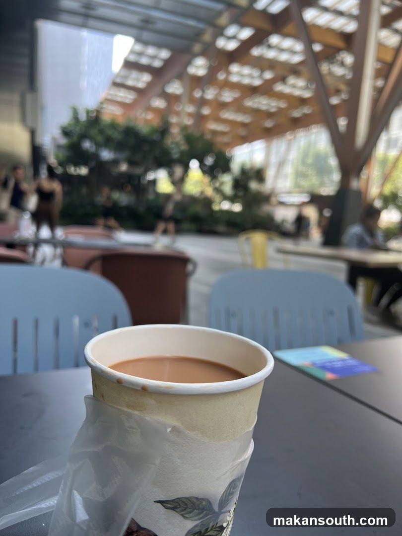 Coffee Cup at Outdoor Cafe