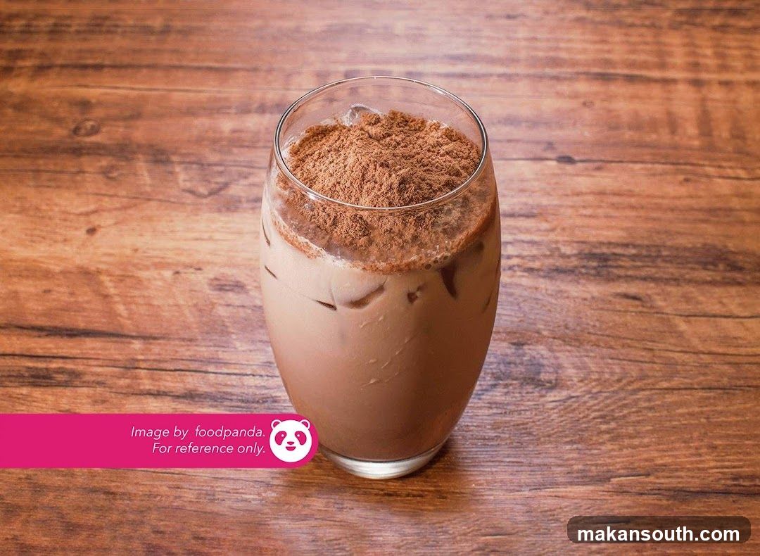 Iced Chocolate Drink with Cocoa Powder