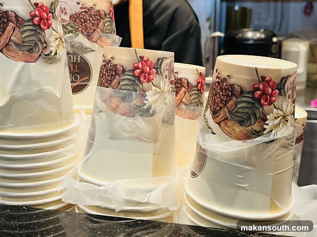Coffee Cups with Floral Design