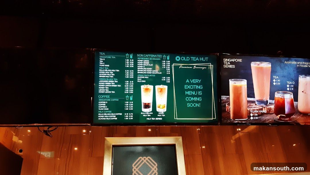 Old Tea Hut Menu Board