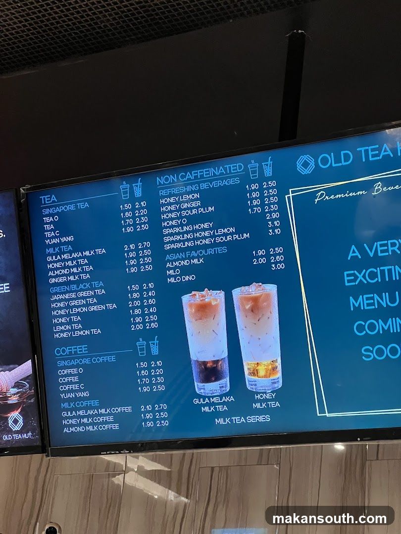 Old Tea House Menu Board