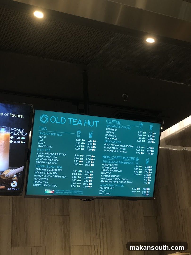 Old Tea Hut Menu Board