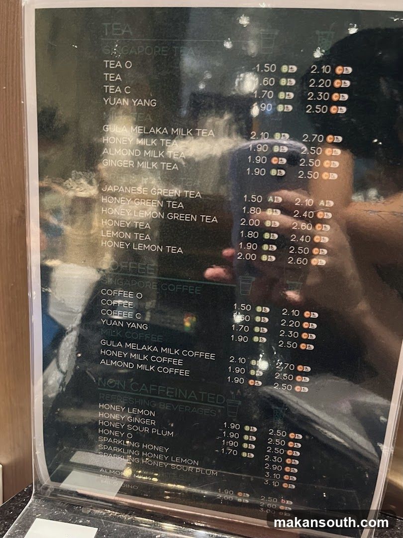 Tea and Coffee Menu Board