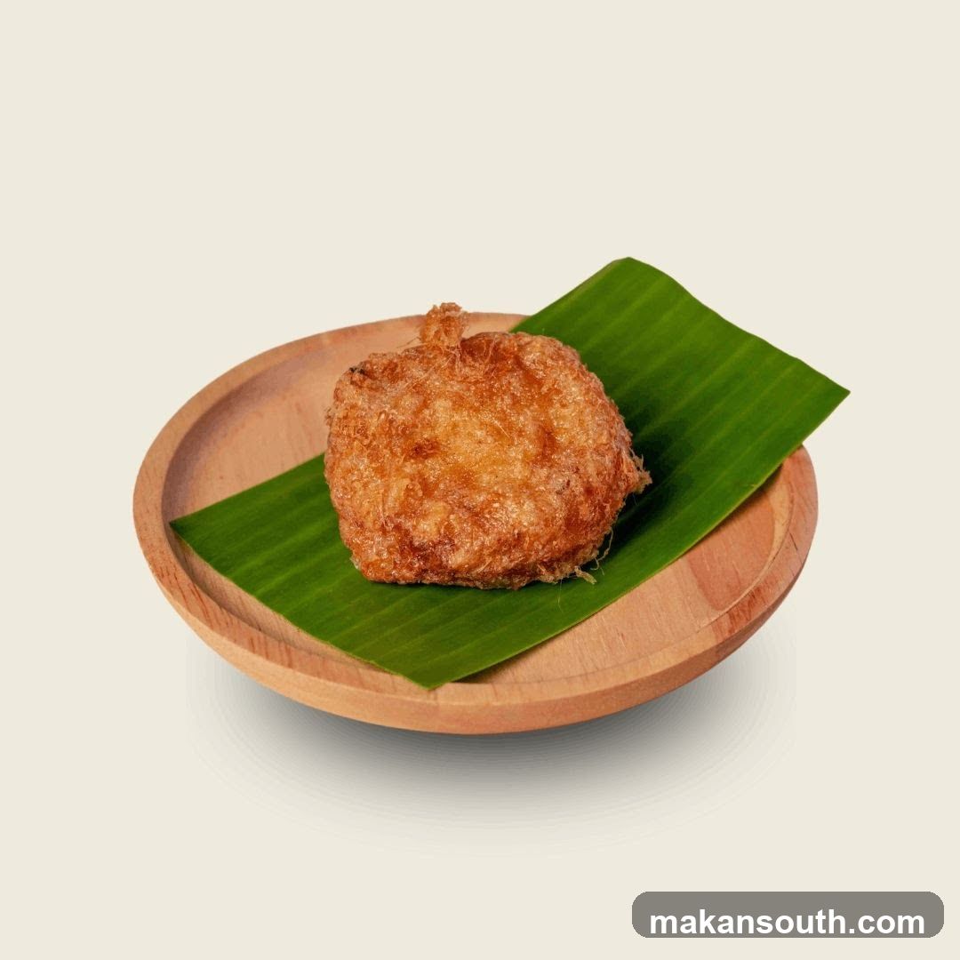 Fried Food on Banana Leaf