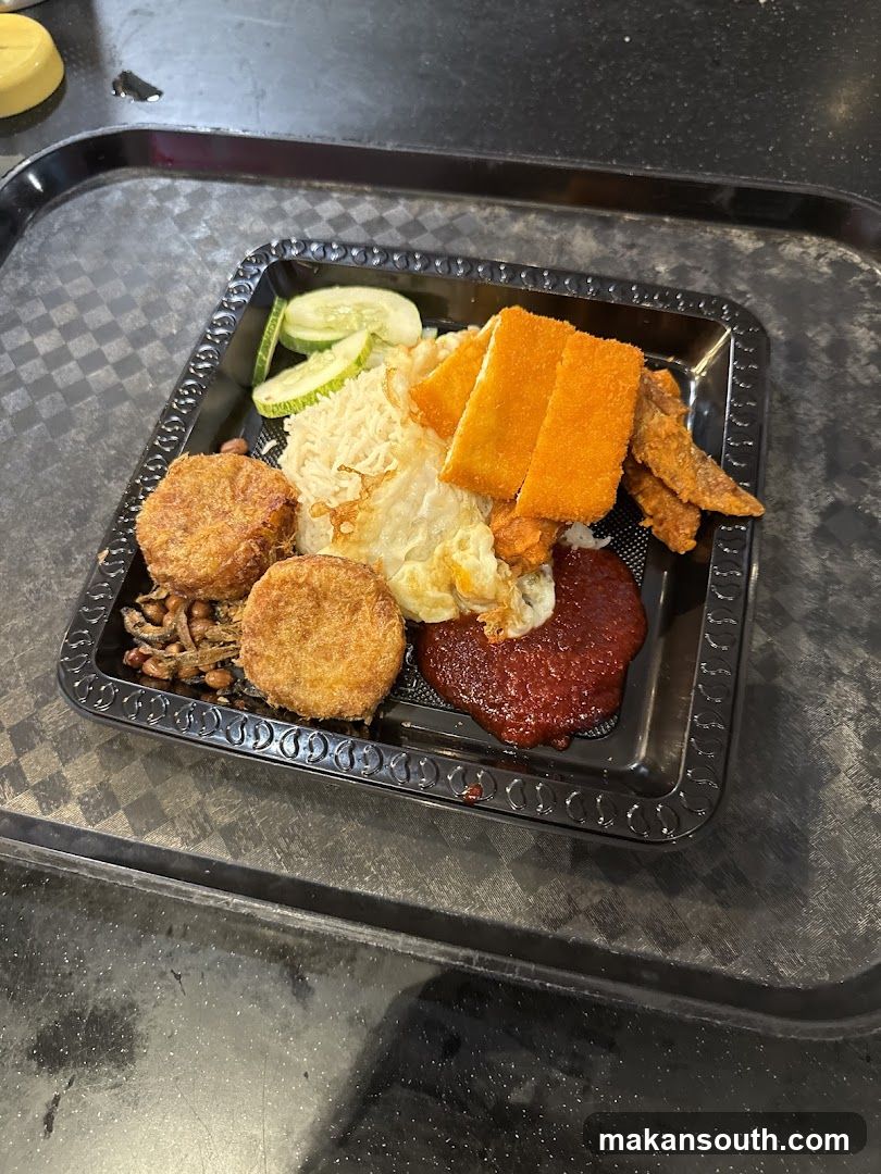 Fried Food Platter with Sauce and Cucumber