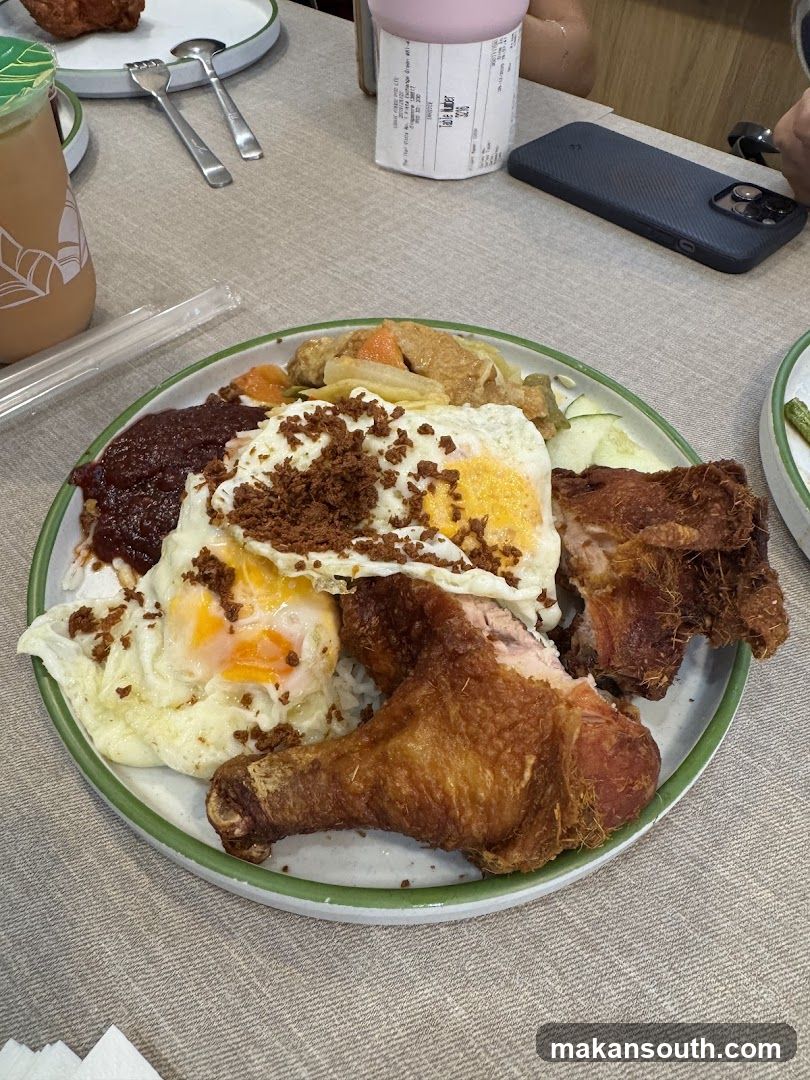 Fried Chicken and Fried Egg Plate