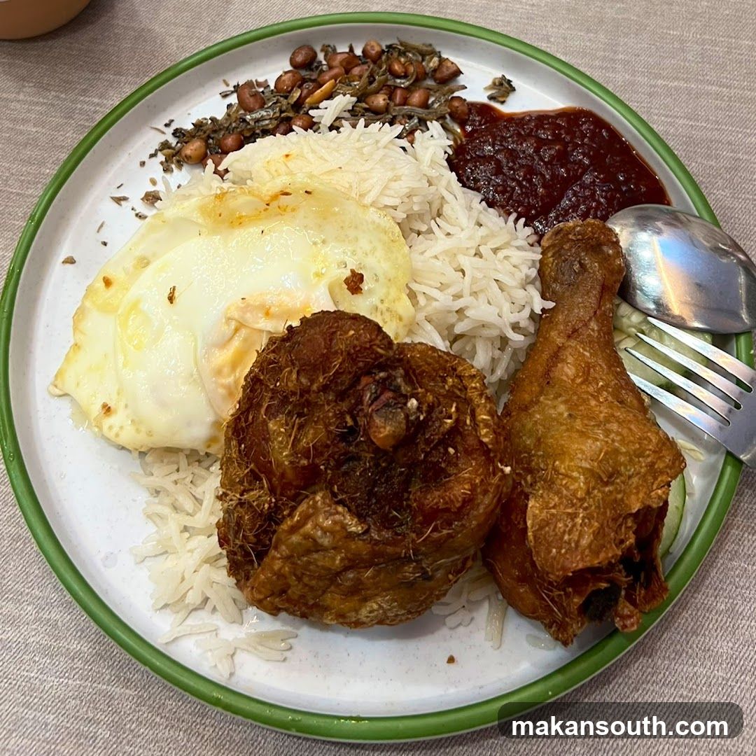 Fried Chicken and Rice Plate