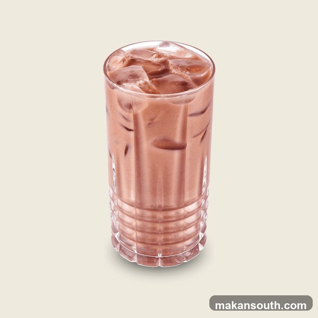 Iced Chocolate Drink in Glass
