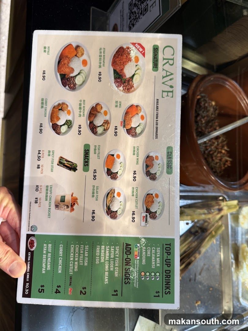 Crave Menu