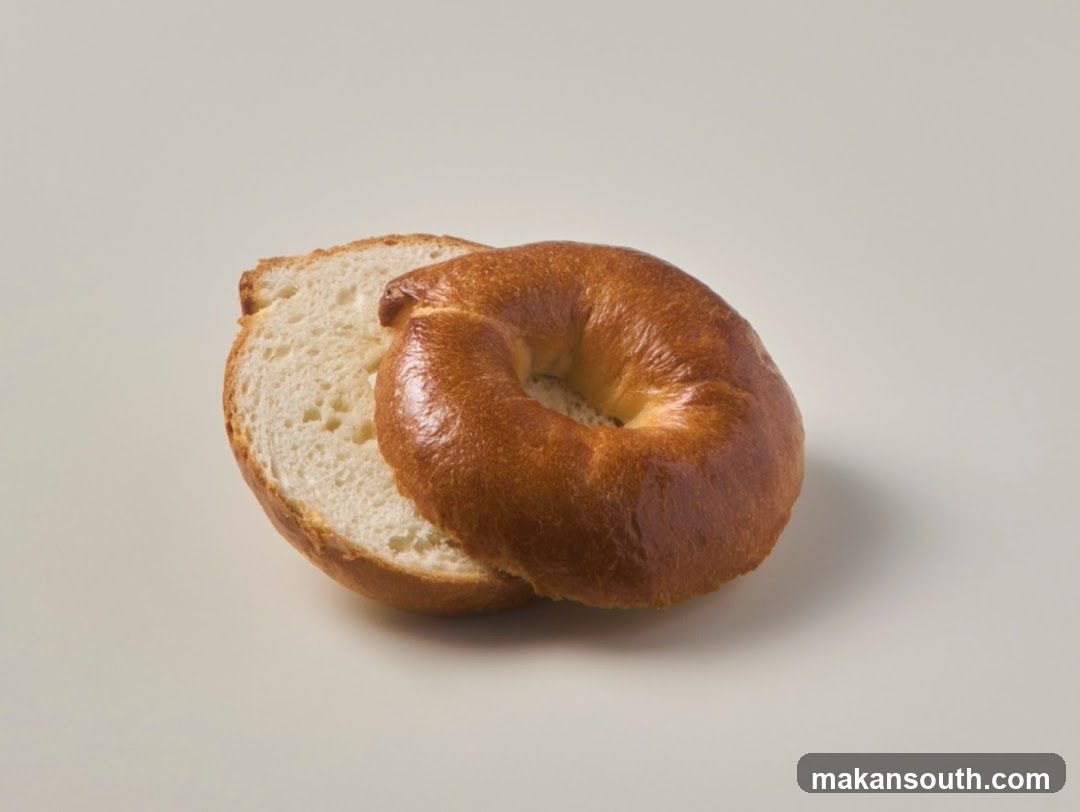 Bagel with Sliced Cross-Section