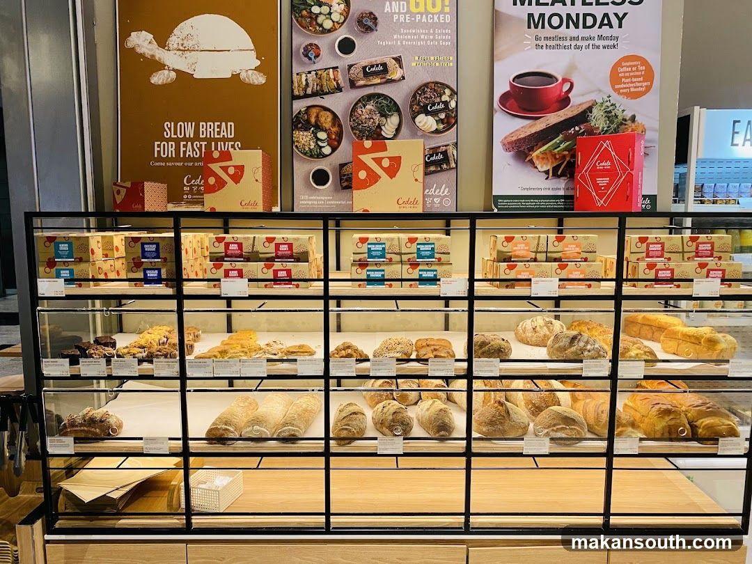 Bakery Display Case with Posters