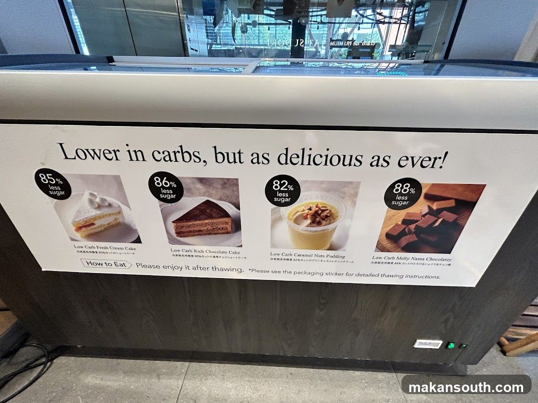 Low Carb Dessert Display Sign