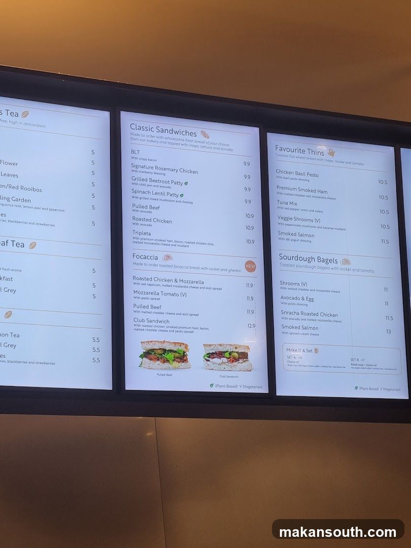 Sandwich Menu Board