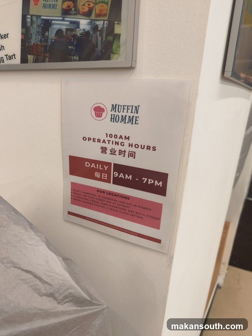 Muffin Homme Signage