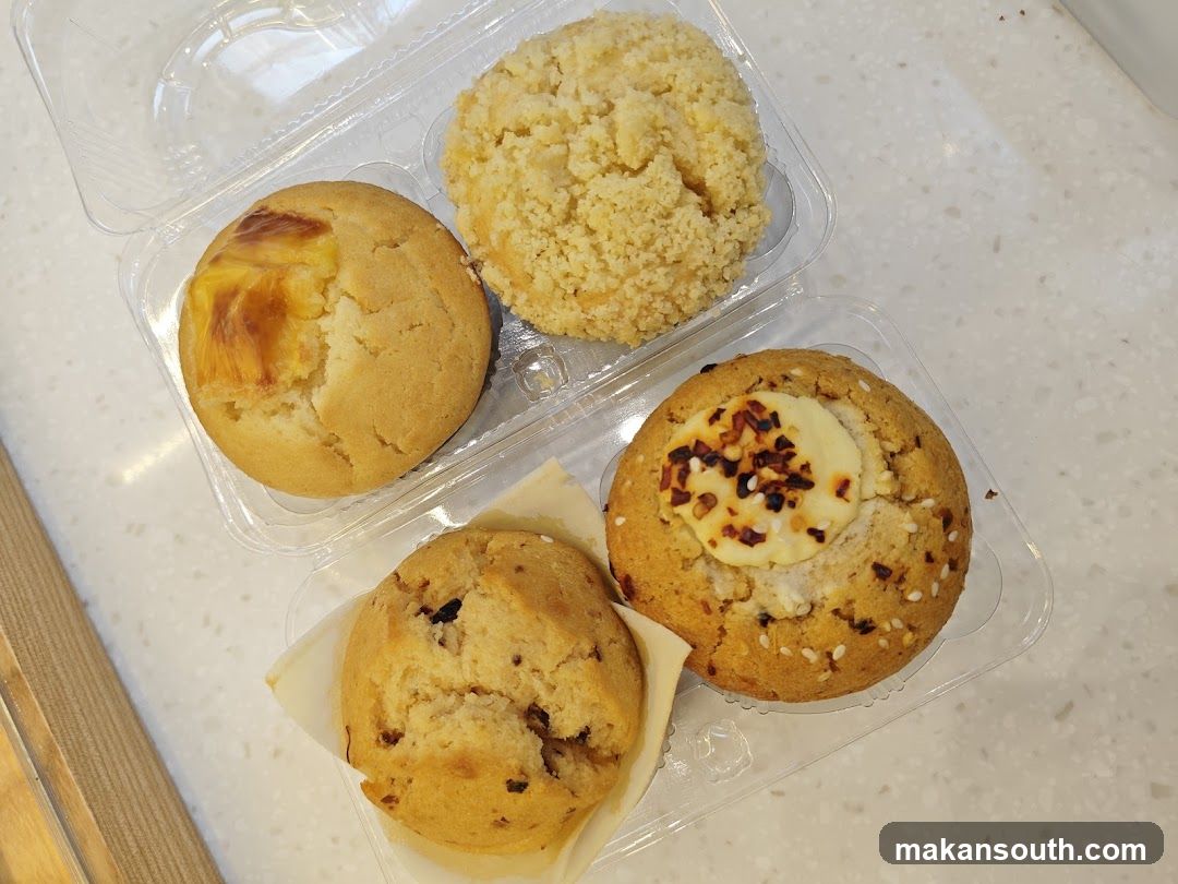 Assorted Pastries in Clear Containers