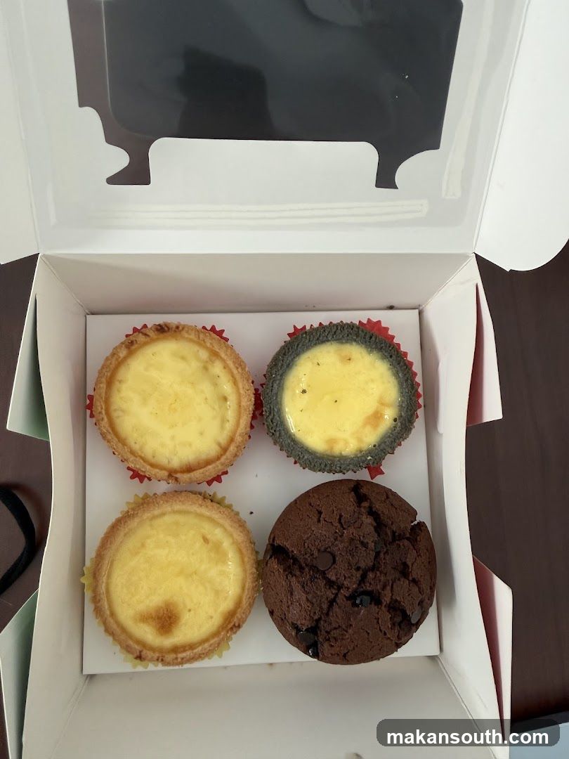 Pastry Box with Four Desserts