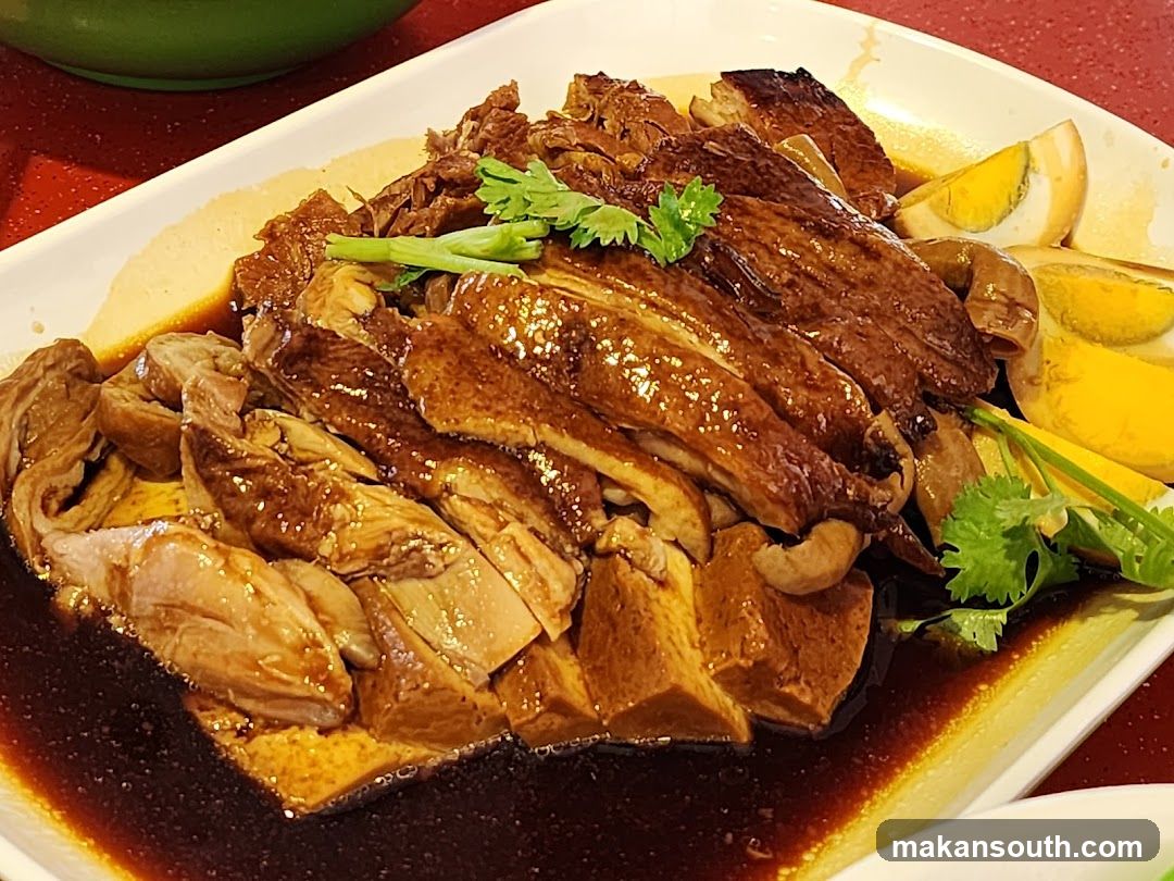 Sliced Roast Duck with Soy Sauce and Hard-Boiled Eggs