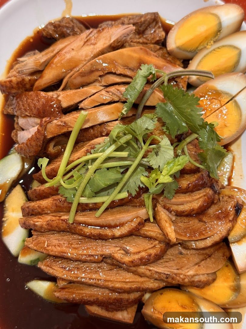 Sliced Meat with Boiled Eggs and Cilantro