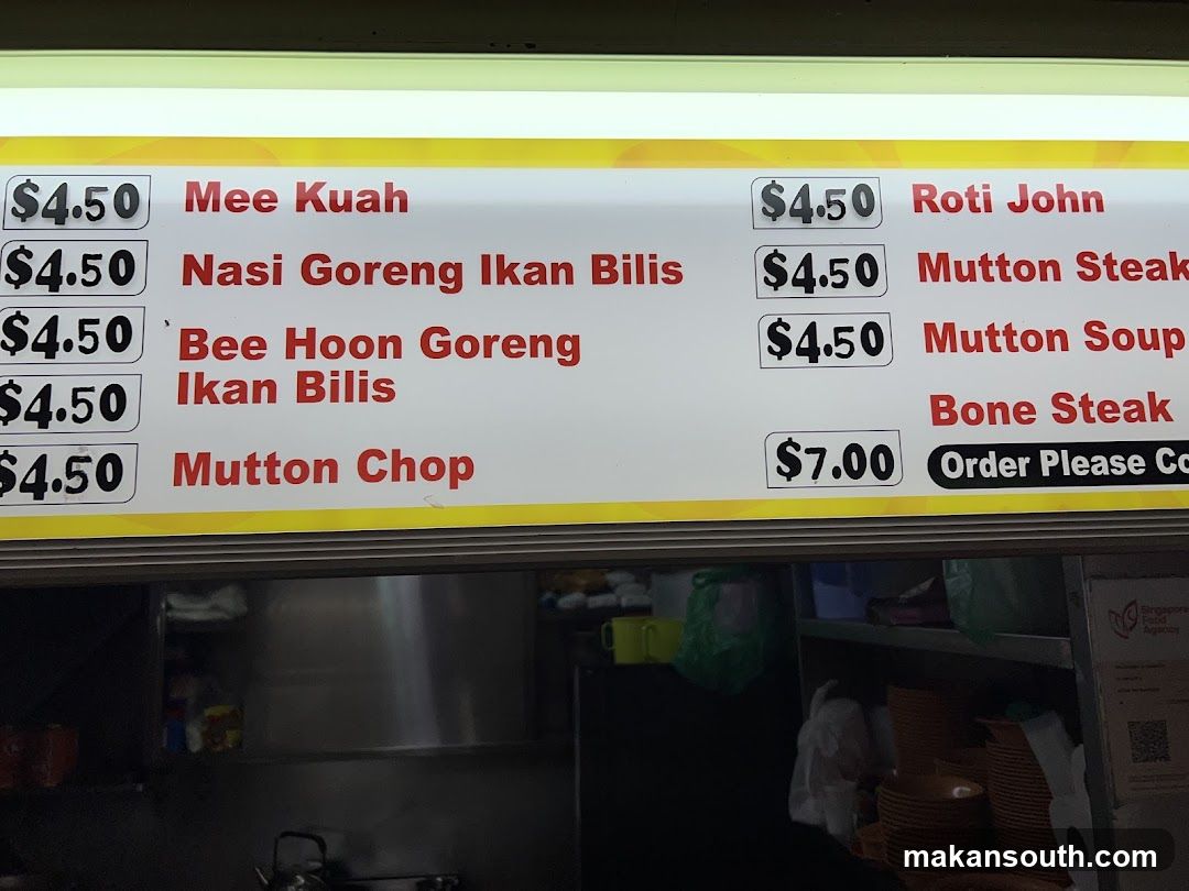 Food Stall Menu Board