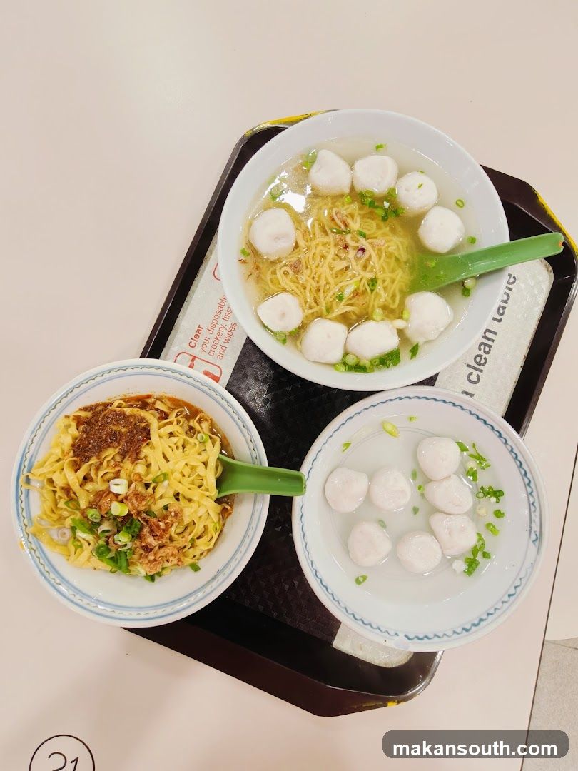 Noodle and Fish Ball Meal