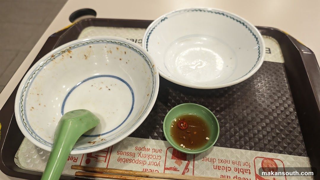 Used Tableware on Tray