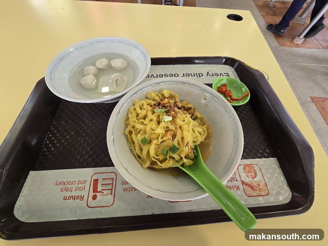 Noodle and Meatball Meal