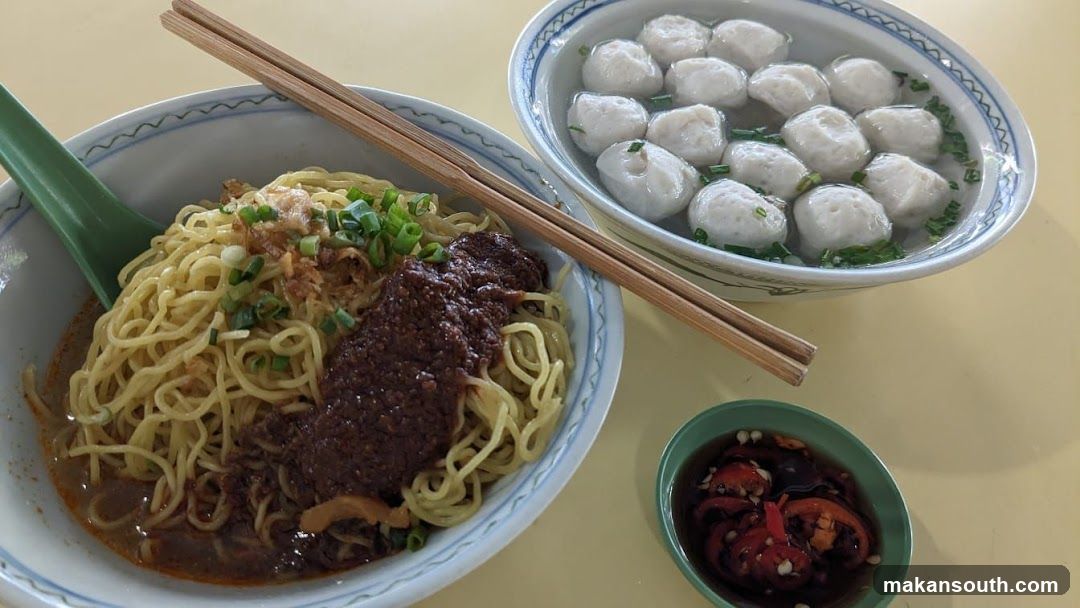 Noodle and Fish Ball Meal