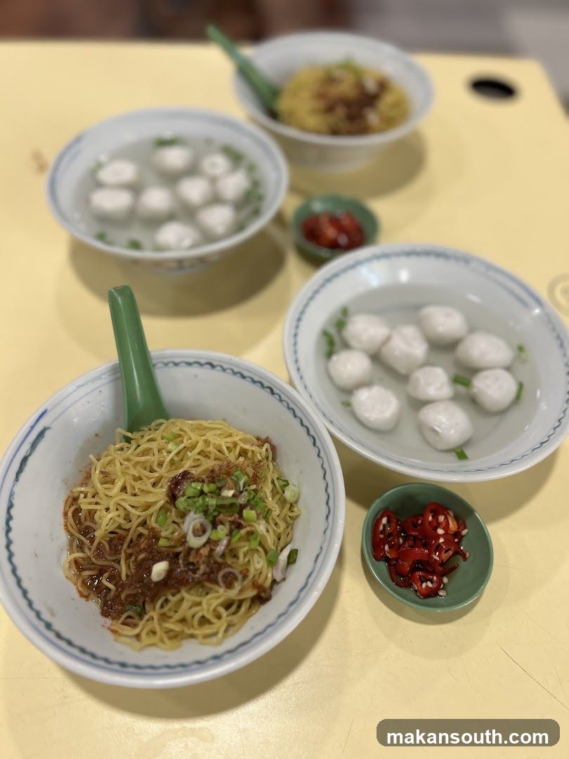 Noodle and Fish Ball Meal