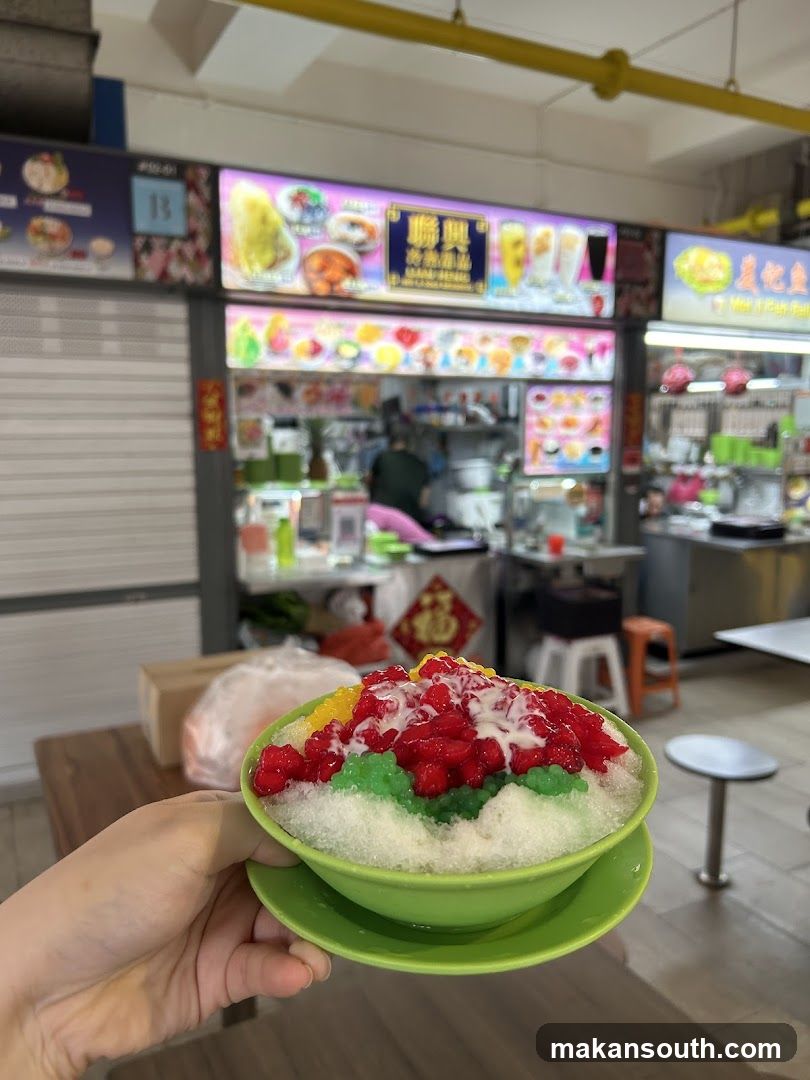 Shaved Ice Dessert at Food Court