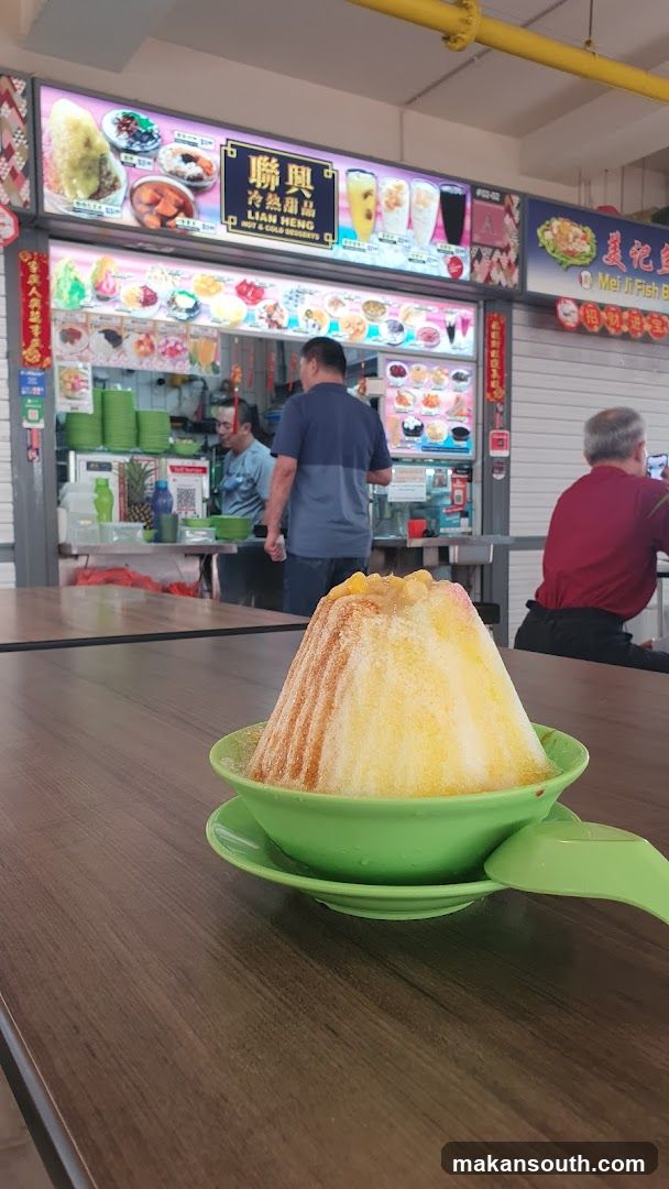 Shaved Ice Dessert at Food Stall