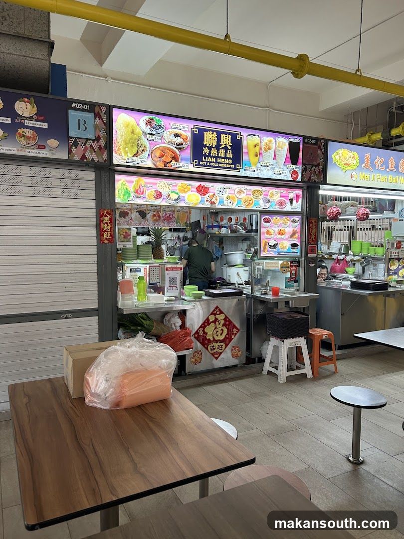 Food Stall Interior View