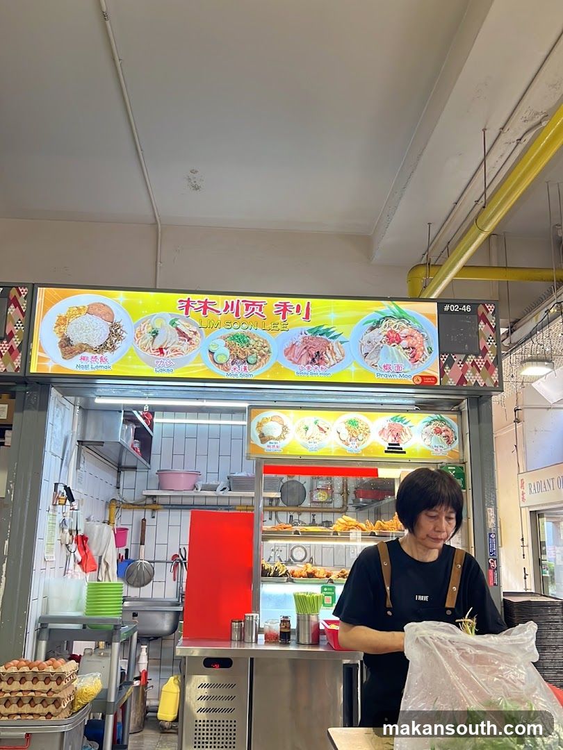 Food Stall Interior with Staff