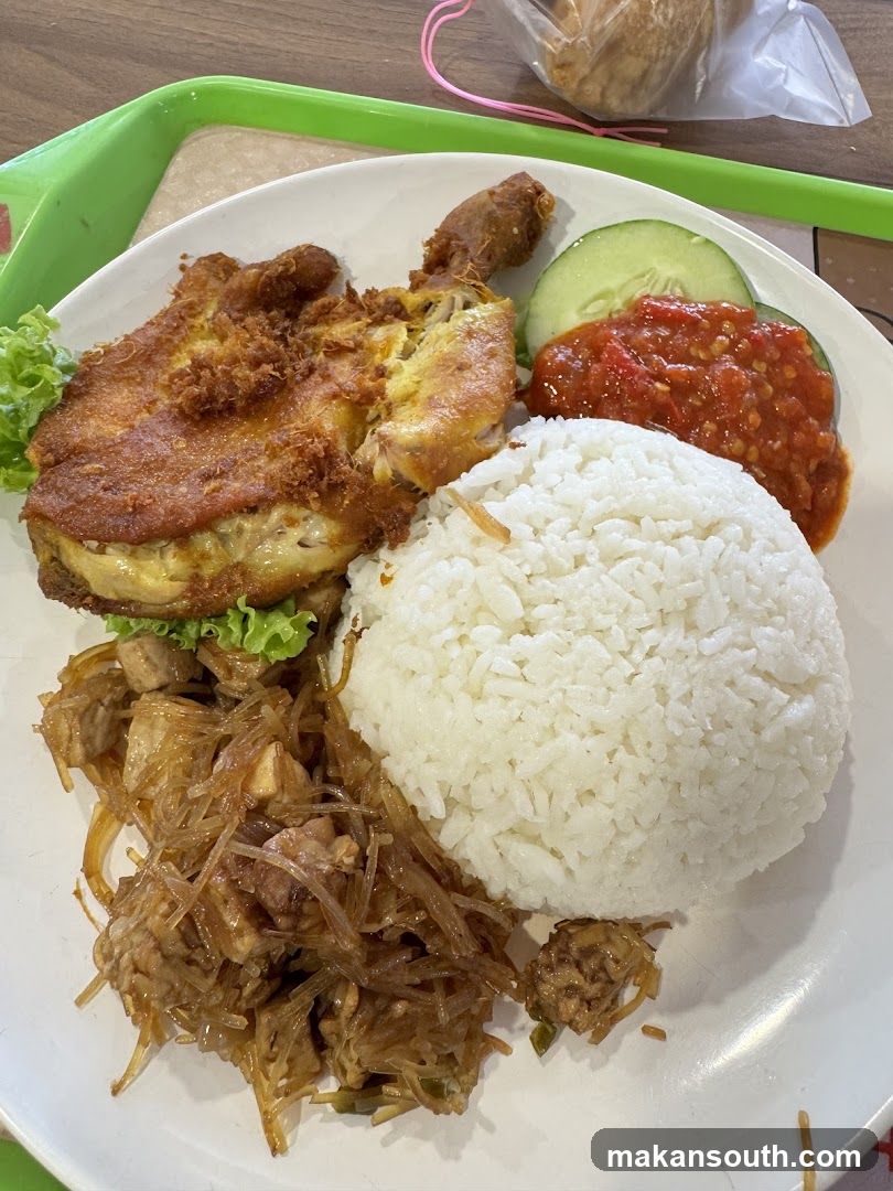 Fried Chicken Rice Plate