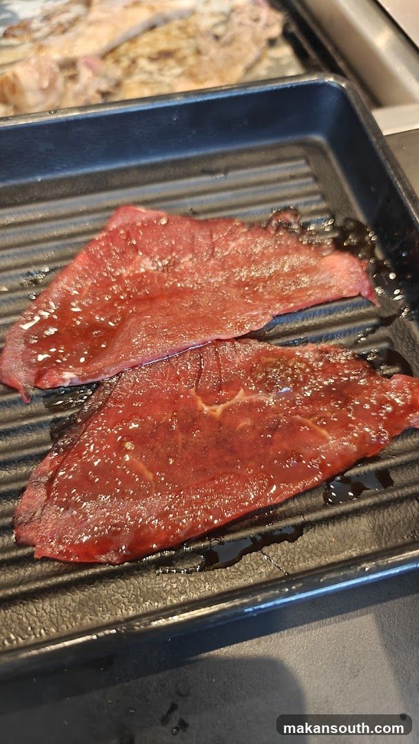 Grilled Meat on Grill Pan