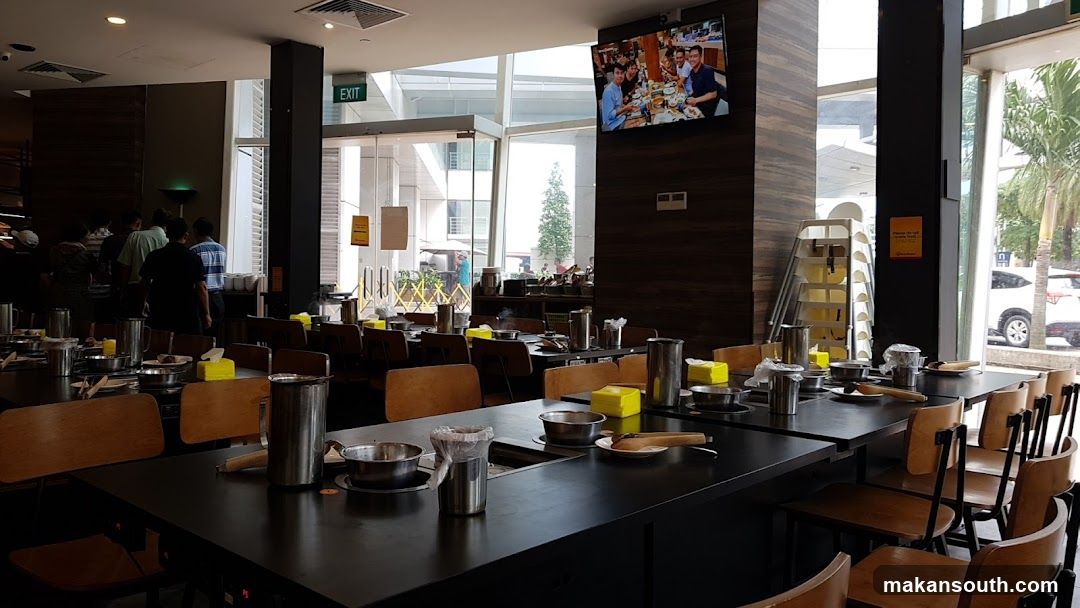 Restaurant Interior with Tables and Chairs