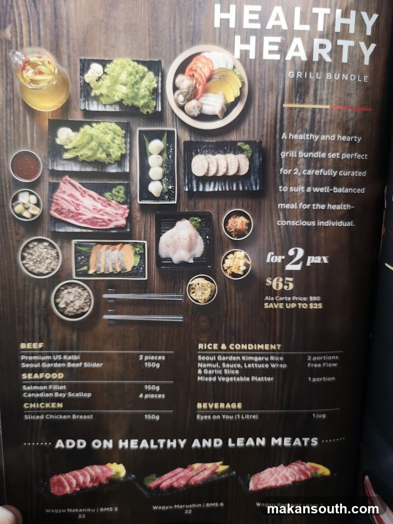 Healthy Hearty Grill Bundle Menu