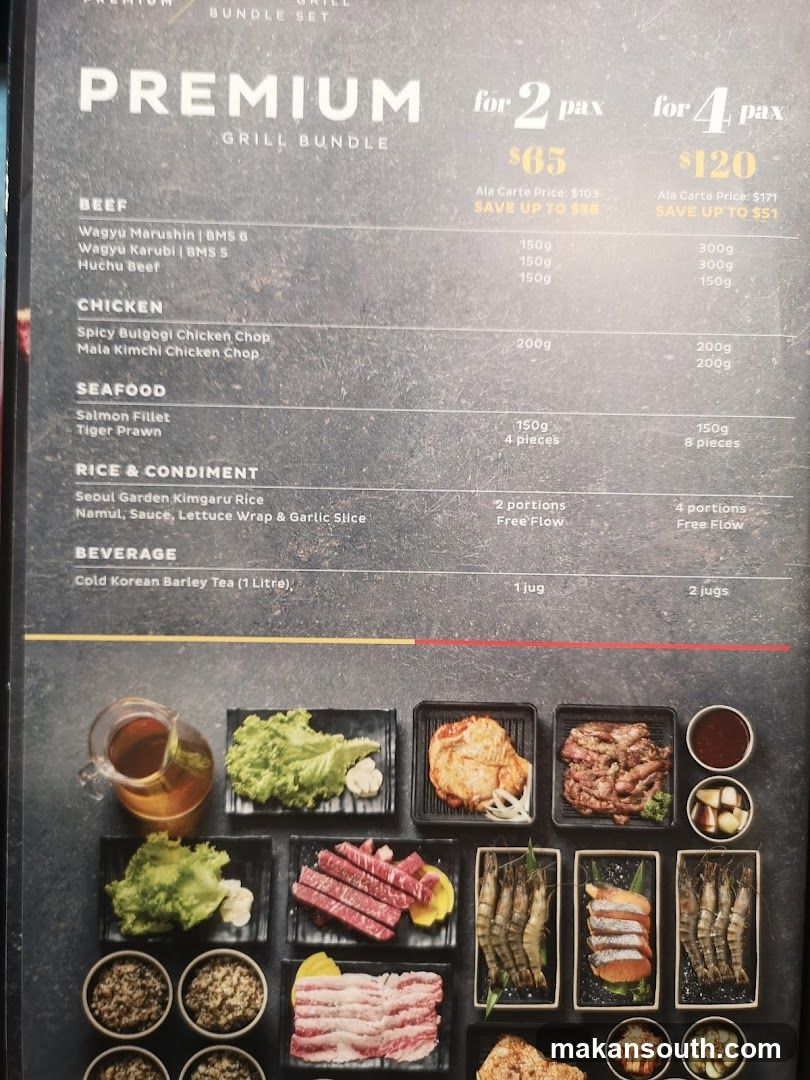 Premium Grill Bundle Menu